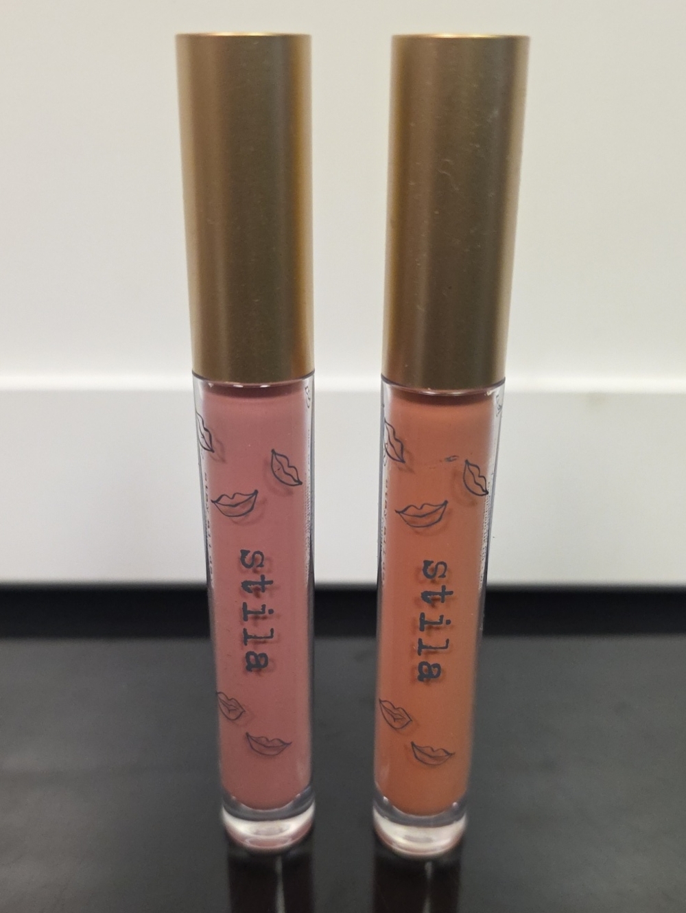 Stila Stay All Day Liquid Lipstick Duo Petal Sugar Peach New